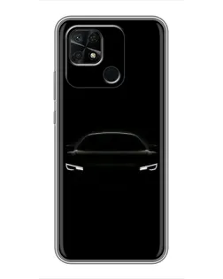 Чехол для Xiaomi Redmi 10C с картинкой «Взгляд Audi в темноте»
