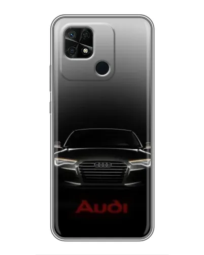 Чехол для Xiaomi Redmi 10C с картинкой «Audi — градиентный контур»