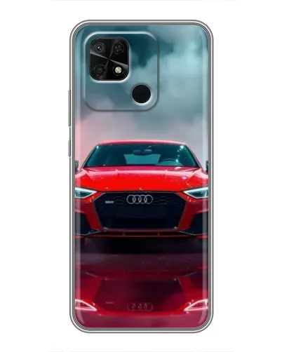 Чехол для Xiaomi Redmi 10C с картинкой «Audi RS — красный стиль»