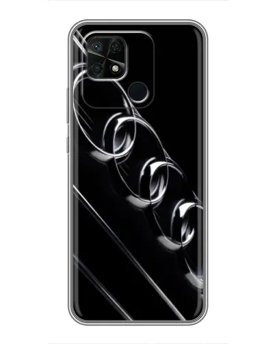 Чехол для Xiaomi Redmi 10C с картинкой «Audi — абстрактные кольца»