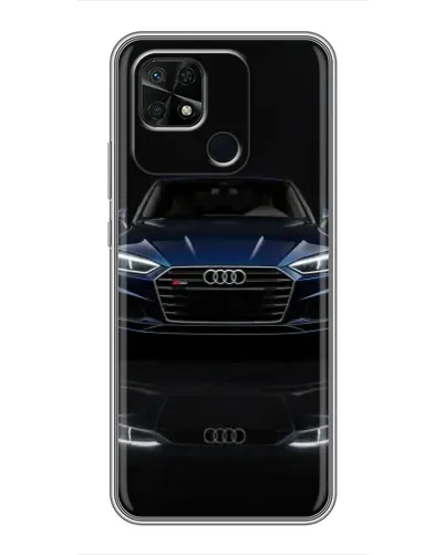 Чехол для Xiaomi Redmi 10C с картинкой «Audi — ночное отражение»