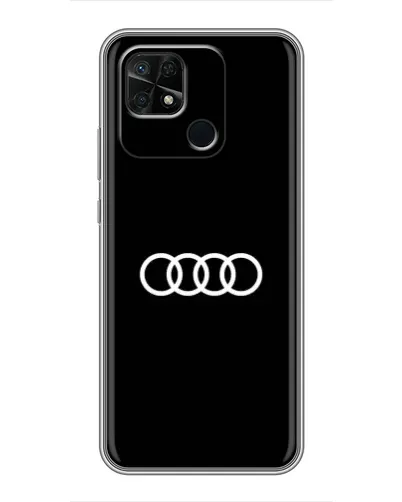 Чехол для Xiaomi Redmi 10C с картинкой «Audi White Logo»