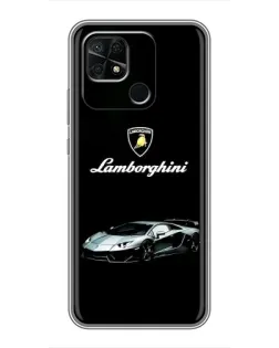 Чехол для Xiaomi Redmi 10C с картинкой «Логотип Lamborghini классика»