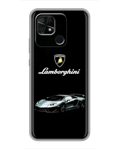 Чехол для Xiaomi Redmi 10C с картинкой «Логотип Lamborghini классика»