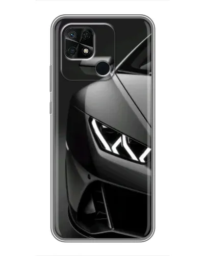 Чехол для Xiaomi Redmi 10C с картинкой «Lamborghini фары детализация»