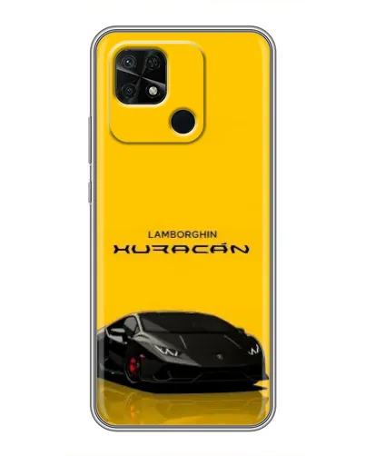 Чехол для Xiaomi Redmi 10C с картинкой «Lamborghini Huracan черный»
