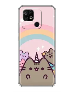 Чехол для Xiaomi Redmi 10C с картинкой «Единорог Pusheen»