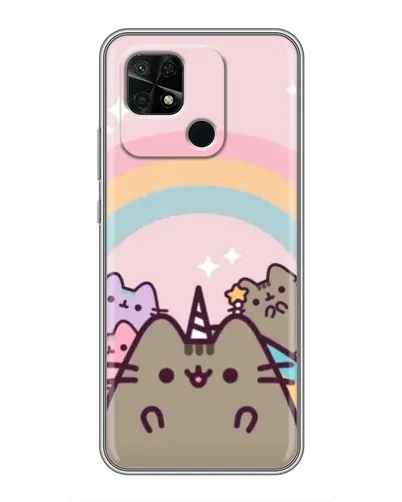 Чехол для Xiaomi Redmi 10C с картинкой «Единорог Pusheen»