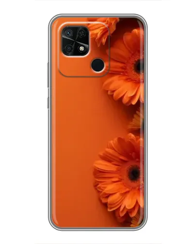 Чохол для Xiaomi Redmi 10C з картинкою «Помаранчеві гербери»
