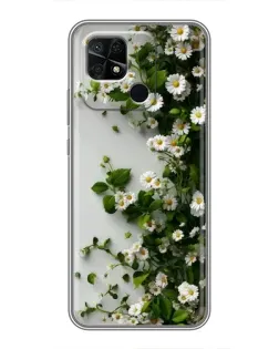Чохол для Xiaomi Redmi 10C з картинкою «Гілка дрібних білих квітів» Чохол для Xiaomi Redmi 10C з картинкою «Гілка дрібних білих квітів»