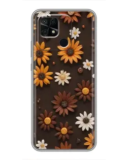 Чохол для Xiaomi Redmi 10C з картинкою «Візерунок з маленьких соняшників» Чохол для Xiaomi Redmi 10C з картинкою «Візерунок з маленьких соняшників»