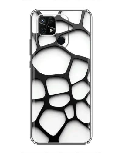 Чехол для Xiaomi Redmi 10C с картинкой «Белая объемная сетка» Чехол для Xiaomi Redmi 10C с картинкой «Белая объемная сетка»
