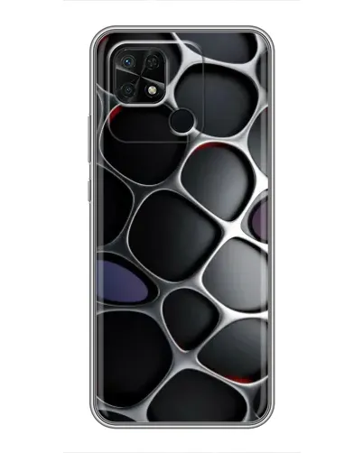 Чехол для Xiaomi Redmi 10C с картинкой «Объемная темная решетка» Чехол для Xiaomi Redmi 10C с картинкой «Объемная темная решетка»
