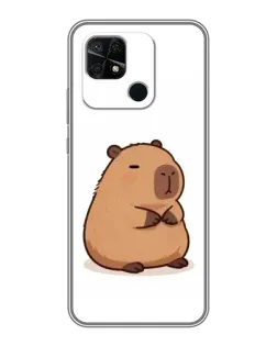 Чохол для Xiaomi Redmi 10C з картинкою «Товстенька капібара»