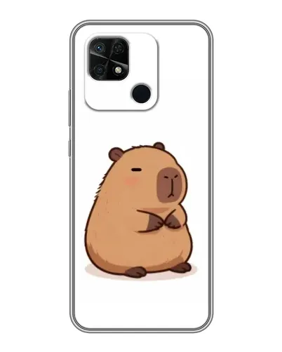 Чохол для Xiaomi Redmi 10C з картинкою «Товстенька капібара»