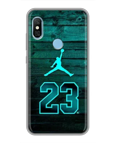 Чехол для Xiaomi Redmi 6 pro с картинкой «Jordan Cyan 23» Чехол для Xiaomi Redmi 6 pro с картинкой «Jordan Cyan 23»