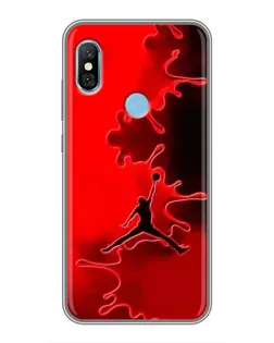 Чехол для Xiaomi Redmi 6 pro с картинкой «Jordan Red Smoke»