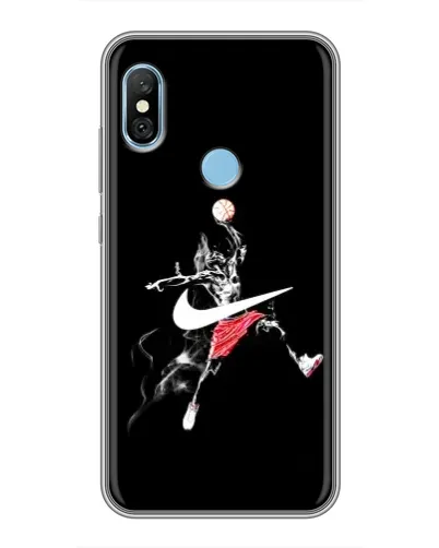 Чехол для Xiaomi Redmi 6 pro с картинкой «Jordan Jumpman» Чехол для Xiaomi Redmi 6 pro с картинкой «Jordan Jumpman»