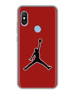 Чехол для Xiaomi Redmi 6 pro с картинкой «Jordan Red Back»