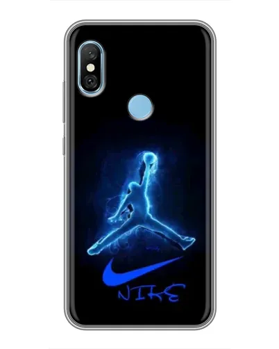 Чехол для Xiaomi Redmi 6 pro с картинкой «Jordan Neon Blue» Чехол для Xiaomi Redmi 6 pro с картинкой «Jordan Neon Blue»