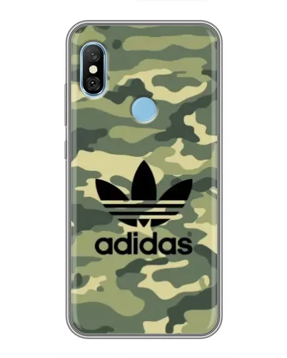 Чехол для Xiaomi Redmi 6 pro с картинкой «Милитари стиль Adidas» Чехол для Xiaomi Redmi 6 pro с картинкой «Милитари стиль Adidas»