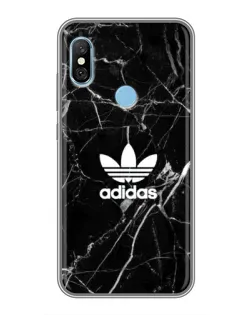 Чехол для Xiaomi Redmi 6 pro с картинкой «Белый мрамор Adidas»