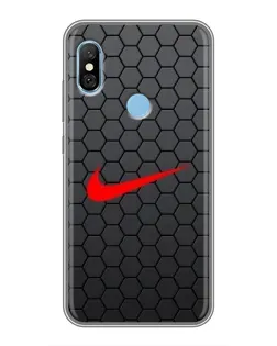 Чехол для Xiaomi Redmi 6 pro с картинкой «Nike — карбоновая сетка» Чехол для Xiaomi Redmi 6 pro с картинкой «Nike — карбоновая сетка»