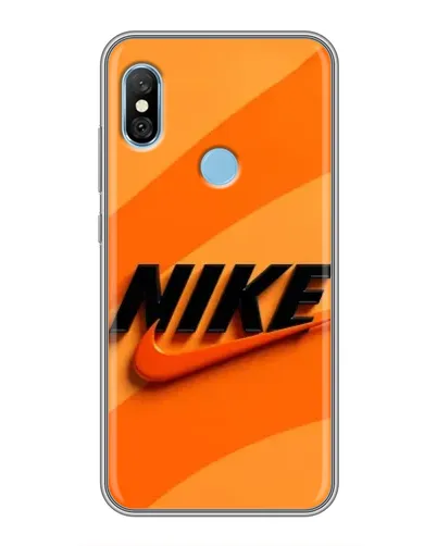 Чехол для Xiaomi Redmi 6 pro с картинкой «Оранжевый драйв Nike»