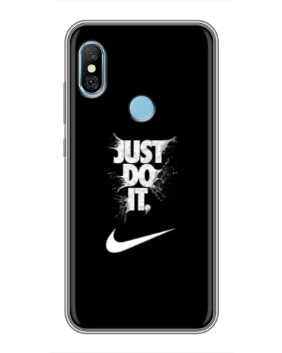 Чехол для Xiaomi Redmi 6 pro с картинкой «Текстовый принт Nike»