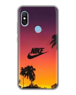 Чехол для Xiaomi Redmi 6 pro с картинкой «Nike на закате солнца»