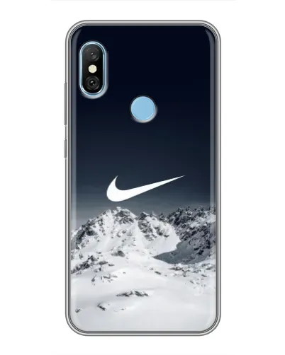 Чехол для Xiaomi Redmi 6 pro с картинкой «Nike — зимние горы»
