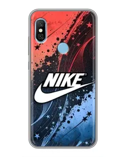 Чехол для Xiaomi Redmi 6 pro с картинкой «Градиентный принт Найк»