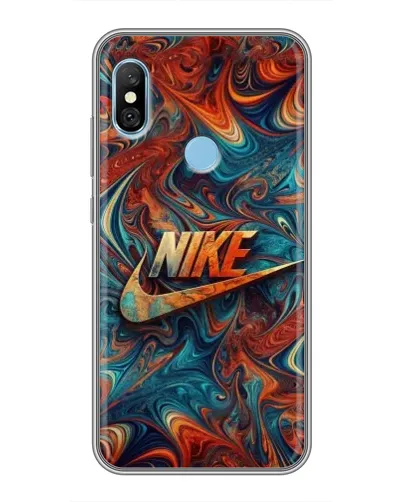 Чехол для Xiaomi Redmi 6 pro с картинкой «Nike в абстракции»
