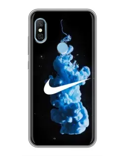 Чехол для Xiaomi Redmi 6 pro с картинкой «Nike и синий дым»