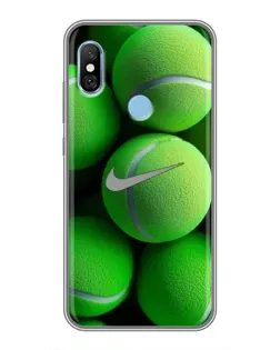 Чехол для Xiaomi Redmi 6 pro с картинкой «Теннисные мячи Найк»