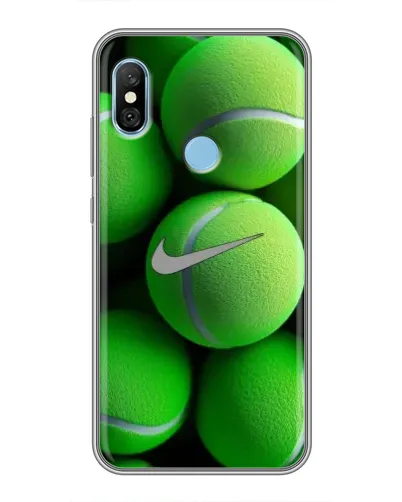 Чехол для Xiaomi Redmi 6 pro с картинкой «Теннисные мячи Найк»