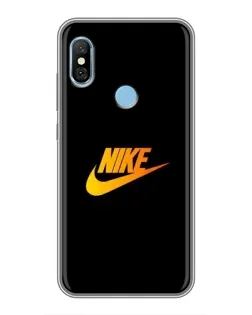 Чехол для Xiaomi Redmi 6 pro с картинкой «Золотой логотип Nike»
