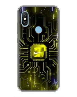 Чехол для Xiaomi Redmi 6 pro с картинкой «Nike — золотая искра»