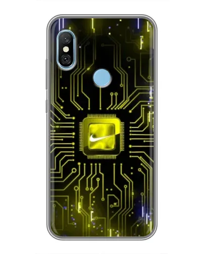 Чехол для Xiaomi Redmi 6 pro с картинкой «Nike — золотая искра»