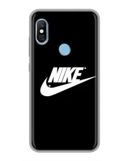 Чехол для Xiaomi Redmi 6 pro с картинкой «Мазки краски Nike»