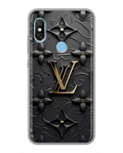 Чехол для Xiaomi Redmi 6 pro с картинкой «Кожаная текстура LV»
