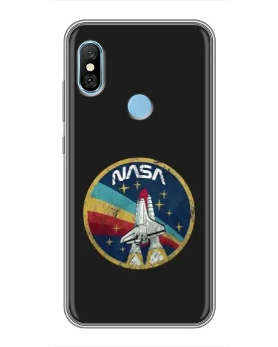 Чехол для Xiaomi Redmi 6 pro с картинкой «NASA — эмблема миссии»