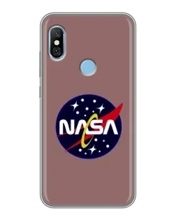 Чехол для Xiaomi Redmi 6 pro с картинкой «NASA — ретро космос»