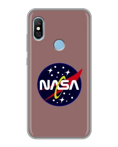 Чехол для Xiaomi Redmi 6 pro с картинкой «NASA — ретро космос»