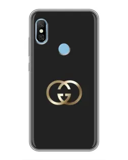 Чехол для Xiaomi Redmi 6 pro с картинкой «Минимализм Gucci»
