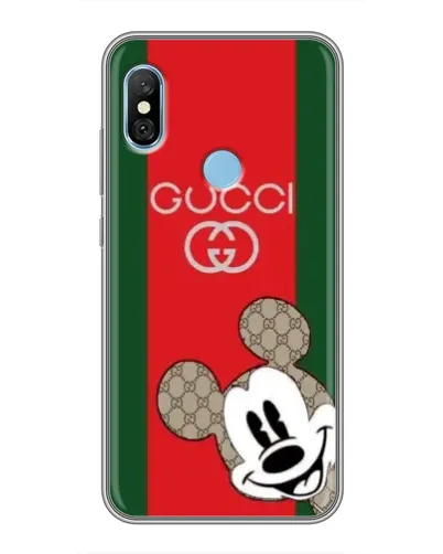 Чехол для Xiaomi Redmi 6 pro с картинкой «Gucci — полосы и Микки»