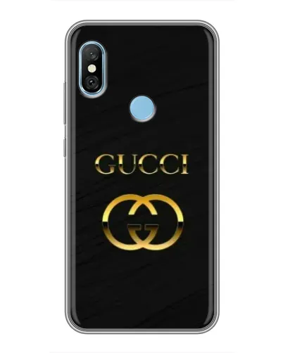 Чехол для Xiaomi Redmi 6 pro с картинкой «Золотой логотип Gucci»