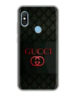 Чехол для Xiaomi Redmi 6 pro с картинкой «Gucci — стеганый черный»