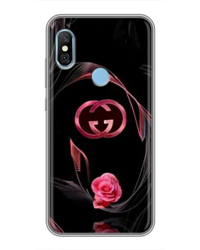 Чехол для Xiaomi Redmi 6 pro с картинкой «Gucci — неоновая роза»