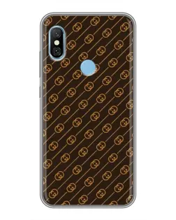 Чехол для Xiaomi Redmi 6 pro с картинкой «Gucci — золотые диагонали»